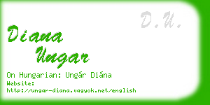 diana ungar business card
