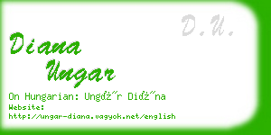diana ungar business card